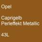 Preview: Opel, Caprigelb Perleffekt Metallic, 43L.